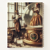 Steampunk Viktorianisch Music Snow Globe Performer Notizblock (Rückseite)
