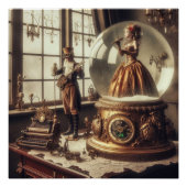Steampunk Viktorianisch Music Snow Globe Performer Poster (Vorderseite)
