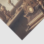 Steampunk Viktorianisch Music Snow Globe Performer Seidenpapier (Ausschnitt)