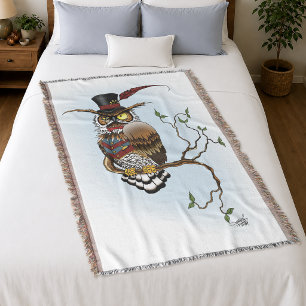 Steampunk Viktorianisch Owl Decke