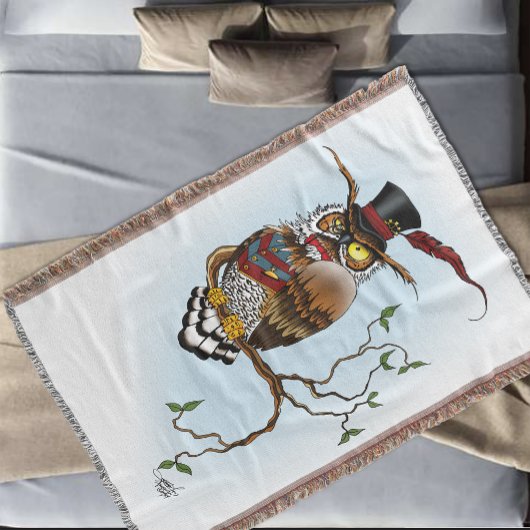 Steampunk Viktorianisch Owl Decke