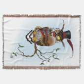 Steampunk Viktorianisch Owl Decke (Vorderseite)
