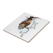 Steampunk Viktorianisch Owl Fliese (Seite)