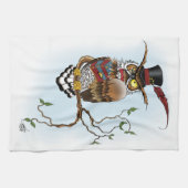 Steampunk Viktorianisch Owl Geschirrtuch (Horizontal)
