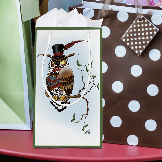 Steampunk Viktorianisch Owl Kleine Geschenktüte