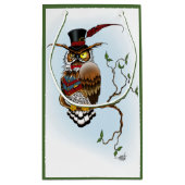 Steampunk Viktorianisch Owl Kleine Geschenktüte (Rückseite)