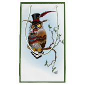 Steampunk Viktorianisch Owl Kleine Geschenktüte (Vorderseite)