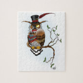 Steampunk Viktorianisch Owl Puzzle (Vertikal)