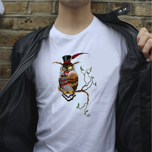 Steampunk Viktorianisch Owl T-Shirt