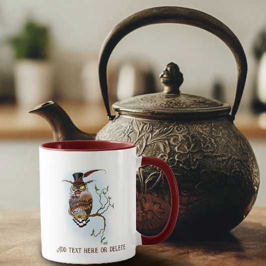 Steampunk Viktorianisch Owl Tasse