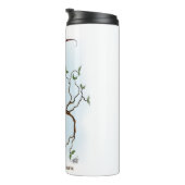 Steampunk Viktorianisch Owl Thermosbecher (Nach rechts gedreht)