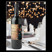 Steampunk Viktorianisch Wedding Weinetikett