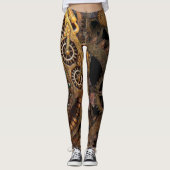 Steampunk-Viktorianische und Edwardian-Stile Leggings (Vorderseite)