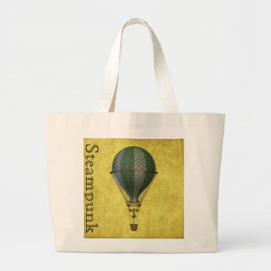 Steampunk viktorianischer Ballon Jumbo Stoffbeutel