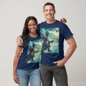 Steampunk viktorianischer Fantasy-Winter-Bote T-Shirt (Unisex)