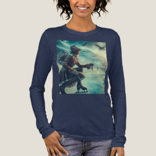 Steampunk viktorianischer Fantasy-Winterbote Tri-Blend Shirt
