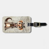 Steampunk viktorianischer Frett Welt Reisender Gepäckanhänger (Vorderseite horizontal)