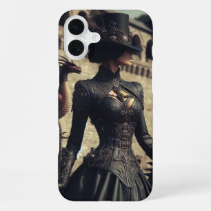 Steampunk viktorianischer industrieller Drachenrei iPhone 16 Plus Hülle