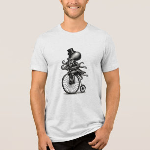 Steampunk viktorianischer Oktopus fährt mit Penny Tri-Blend Shirt