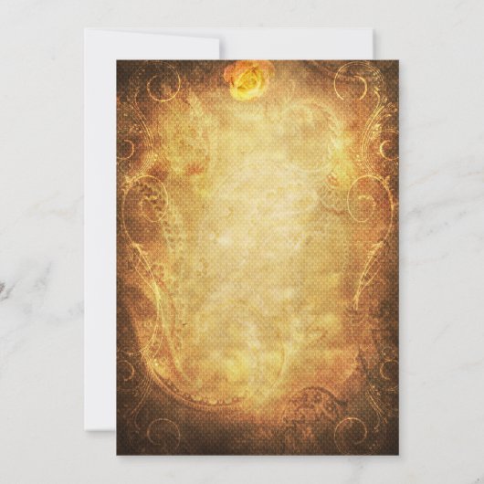 Steampunk Viktorianischer Vintager Junggeselinnen- Einladung (Rückseite)