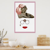 Steampunk viktorianisches abstraktes Poster AB 14. (Küche)