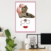 Steampunk viktorianisches abstraktes Poster AB 14. (Heimbüro)