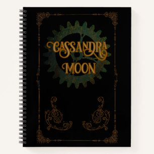 Steampunk Vintag Antique Personalisiert Notizblock