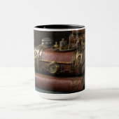 Steampunk Vintag Books Tasse (Zentrum)