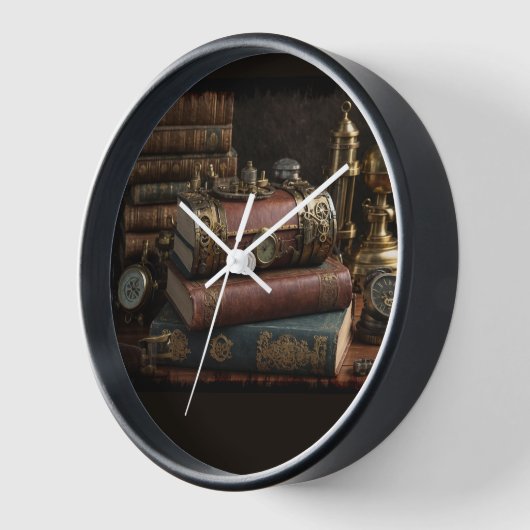 Steampunk Vintag Books Uhr (Winkel)