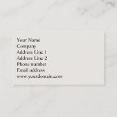 Steampunk Vintag Business Card Visitenkarte (Rückseite)