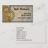 Steampunk Vintag Business Card Visitenkarte (Vorne/Hinten)