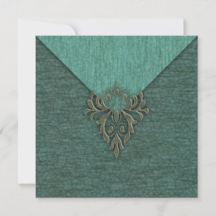 Steampunk Vintag Damask und Floral Einladung