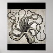 Steampunk Vintag Octopus Poster (Vorne)
