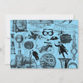 Steampunk Vintag Party Celebration Einladung (Vorderseite)