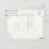 Steampunk Vintag Viktorianisch Gentleman Danke Postkarte (Rückseite)