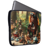 Steampunk Vintag Viktorianisch Lady Mad Hatter Laptopschutzhülle (Vorne Rechts)