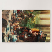 Steampunk Vintag Viktorianisch Lady Mad Hatter Puzzle (Horizontal)