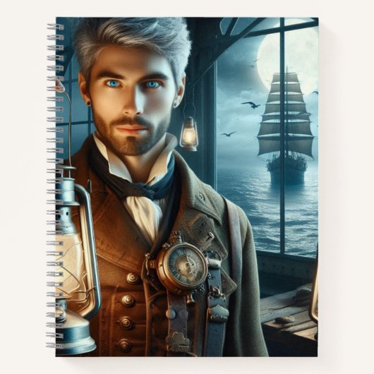Steampunk Vintag Viktorianisch Lighthouse Keeper Notizblock (Vorderseite)