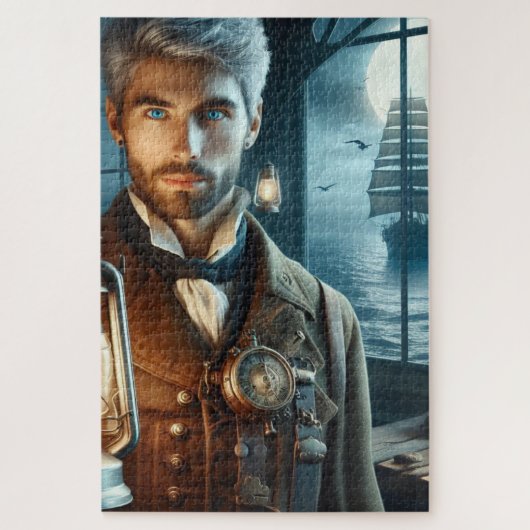 Steampunk Vintag Viktorianisch Lighthouse Keeper Puzzle (Vertikal)