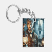 Steampunk Vintag Viktorianisch Lighthouse Keeper Schlüsselanhänger (Vorderseite links)