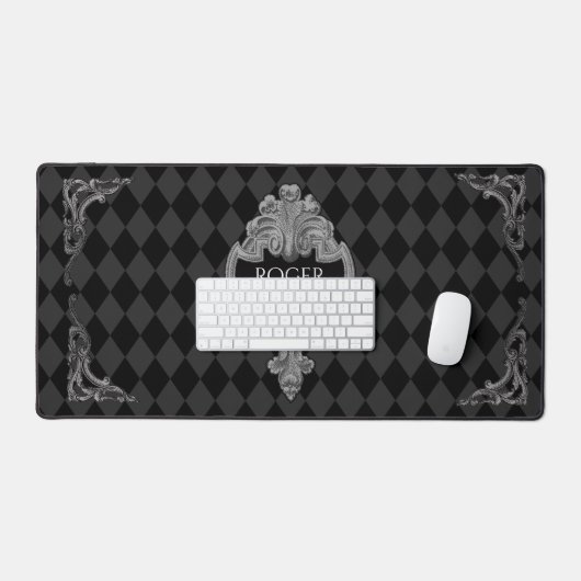 Steampunk Vintag Viktorianisch Personalisiert Schreibtischunterlage (Tastatur & Maus)