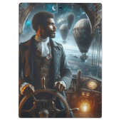 Steampunk Vintag Viktorianisch Space Air Captain Klemmbrett (Rückseite)