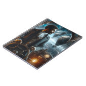 Steampunk Vintag Viktorianisch Space Air Captain Notizblock (Linke Seite)