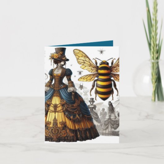 Steampunk Vintag Viktorianische Königin Bee Gown Ankündigung (Vorderseite)