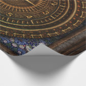 Steampunk-Vintage, altmodische Kupferklemme Geschenkpapier (Ecke)