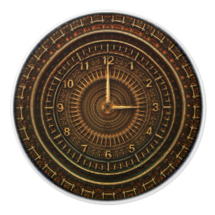 Steampunk-Vintage, altmodische Kupferklemme Keramikknauf