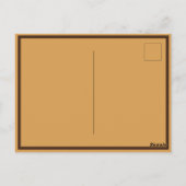 Steampunk-Vintage, altmodische Kupferklemme Postkarte (Rückseite)