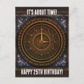 Steampunk-Vintage, altmodische Kupferklemme Postkarte (Vorderseite)