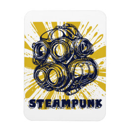 Steampunk Vintage Art - Flexible Photo Magnet
