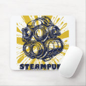 Steampunk Vintage Art - Mouse Pad Mousepad (Mit Mouse)